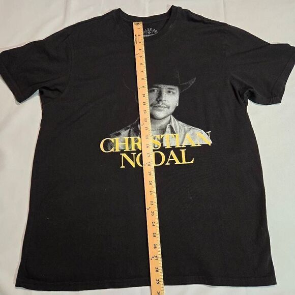 CHRISTIAN NODAL SULLEN ART CONCERT TOUR SHIRT MEXICAN SINGER BLACK SHIRT MENS XL - Picture 5 of 6